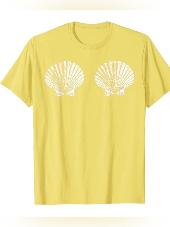 Tops - Yellow Shell 🐚 Short-Sleeve T-Shirt